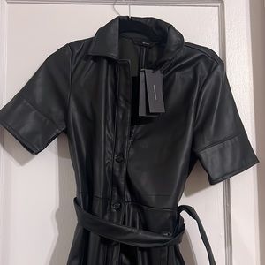 NWT Vero Moda Faux Leather Midi Dress